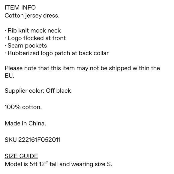 Essentials Fear of God Dress XS - Picture 7 of 7